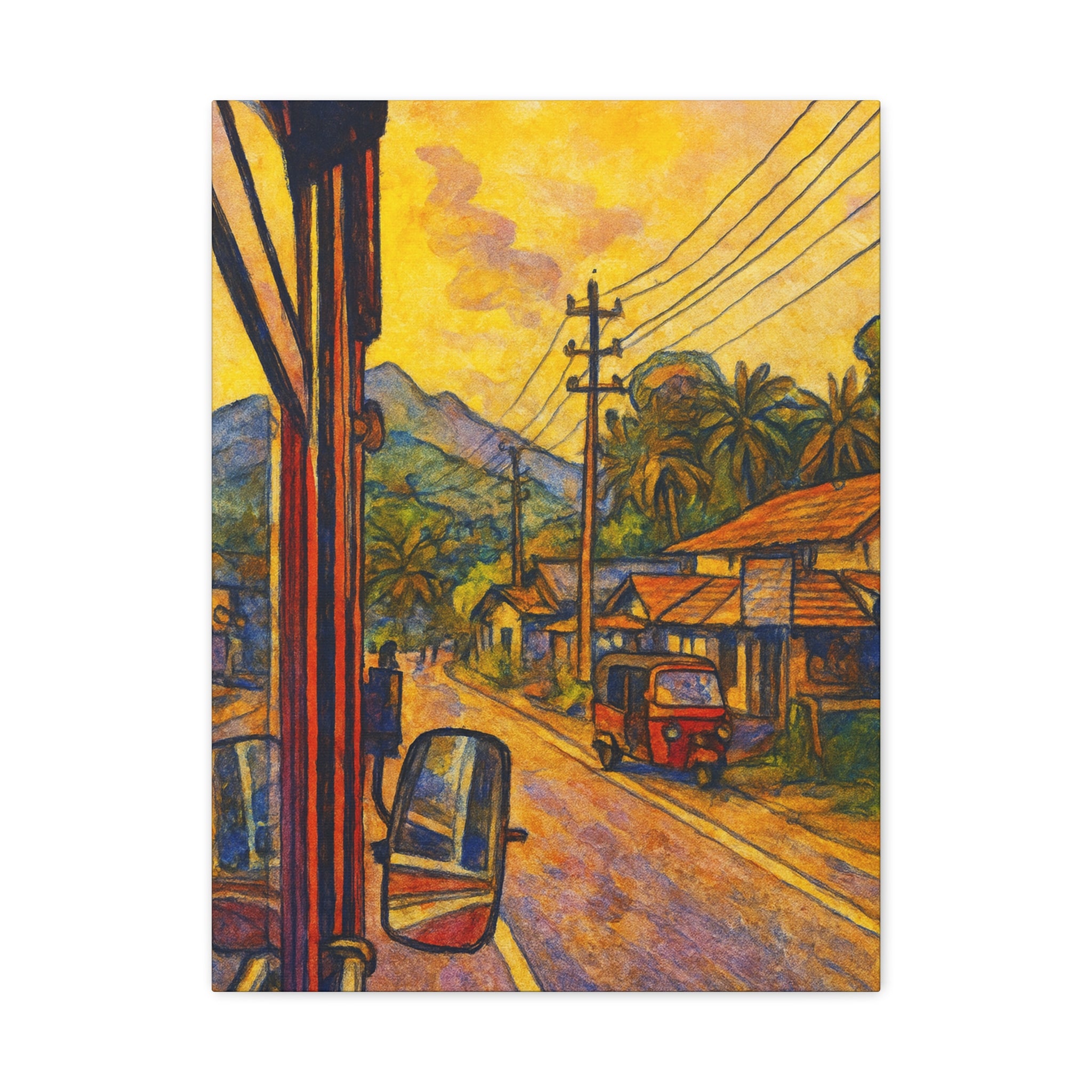 Sri Lanka Road Canvas Art
