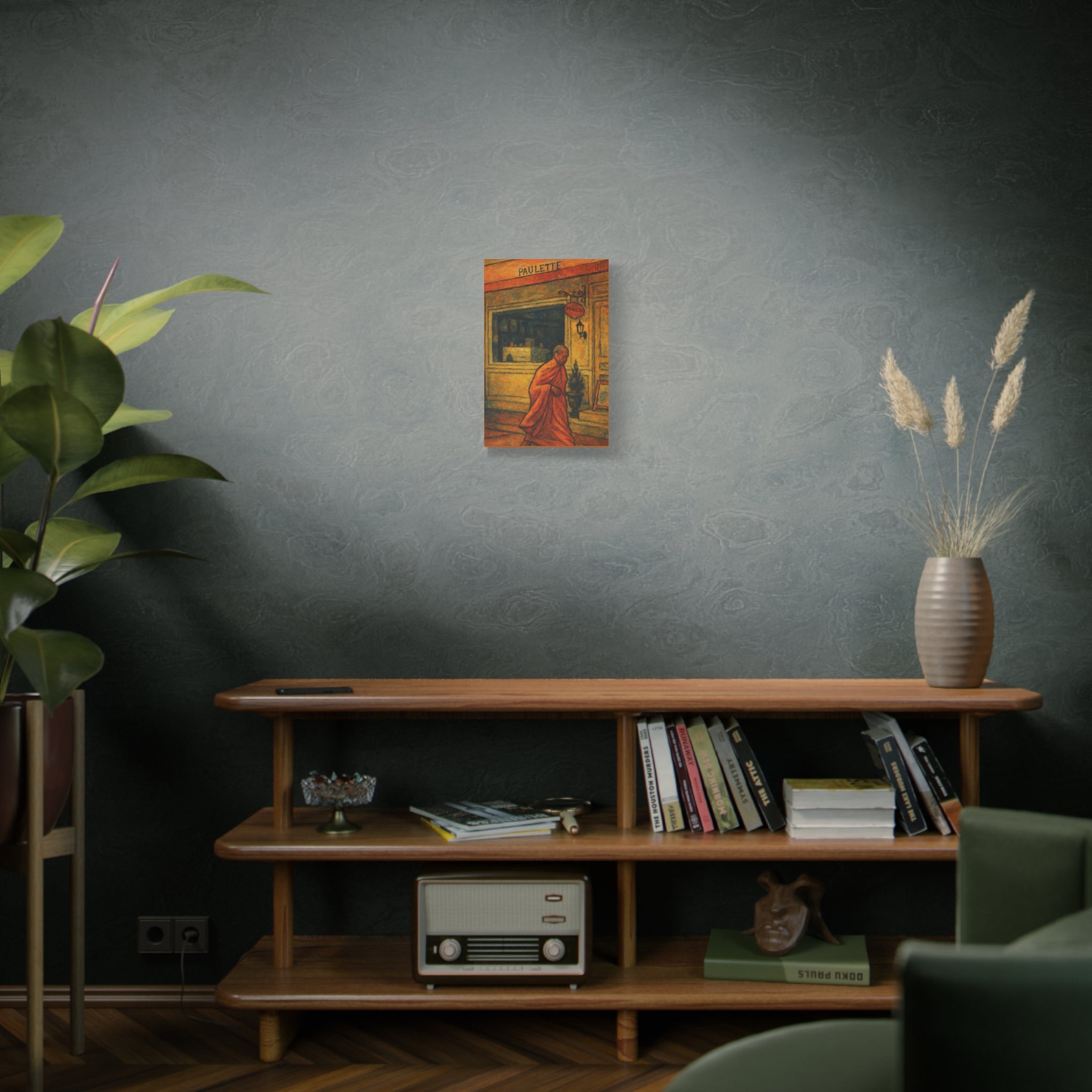 Monk in Bangkok Canvas Art