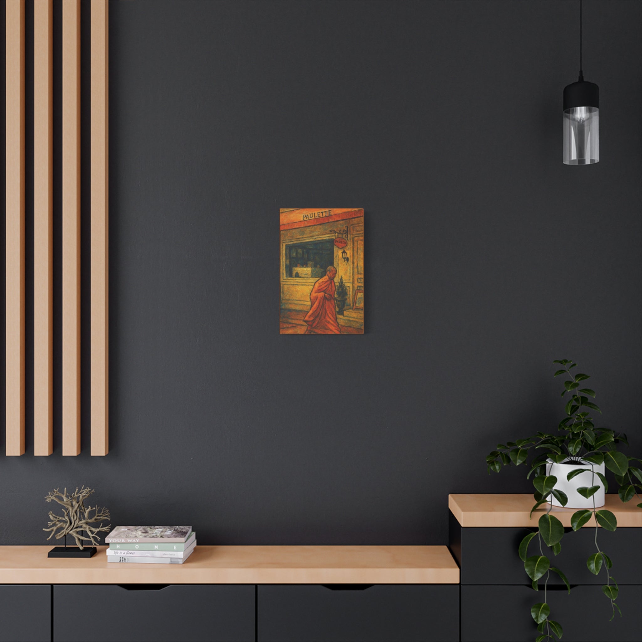 Monk in Bangkok Canvas Art