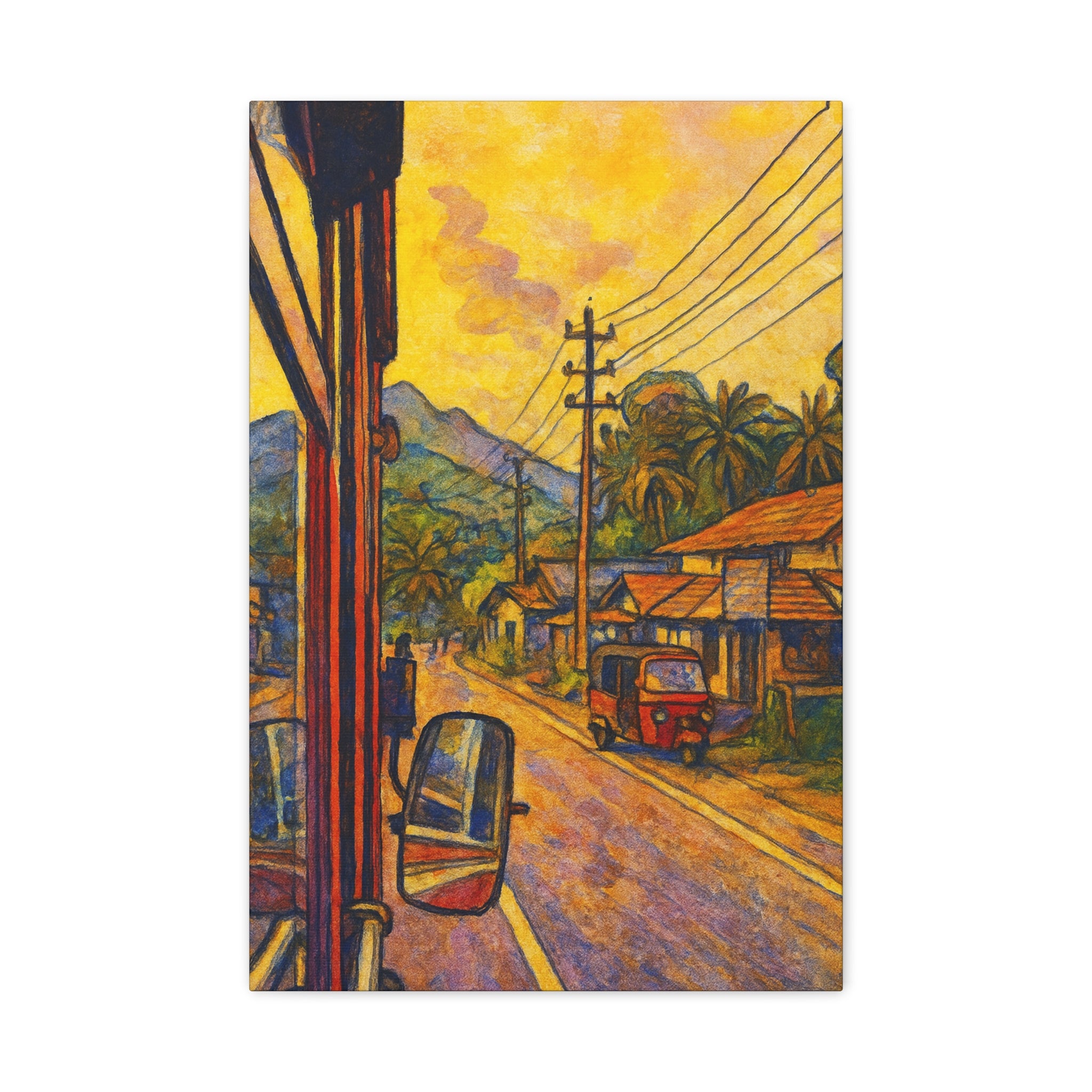 Sri Lanka Road Canvas Art