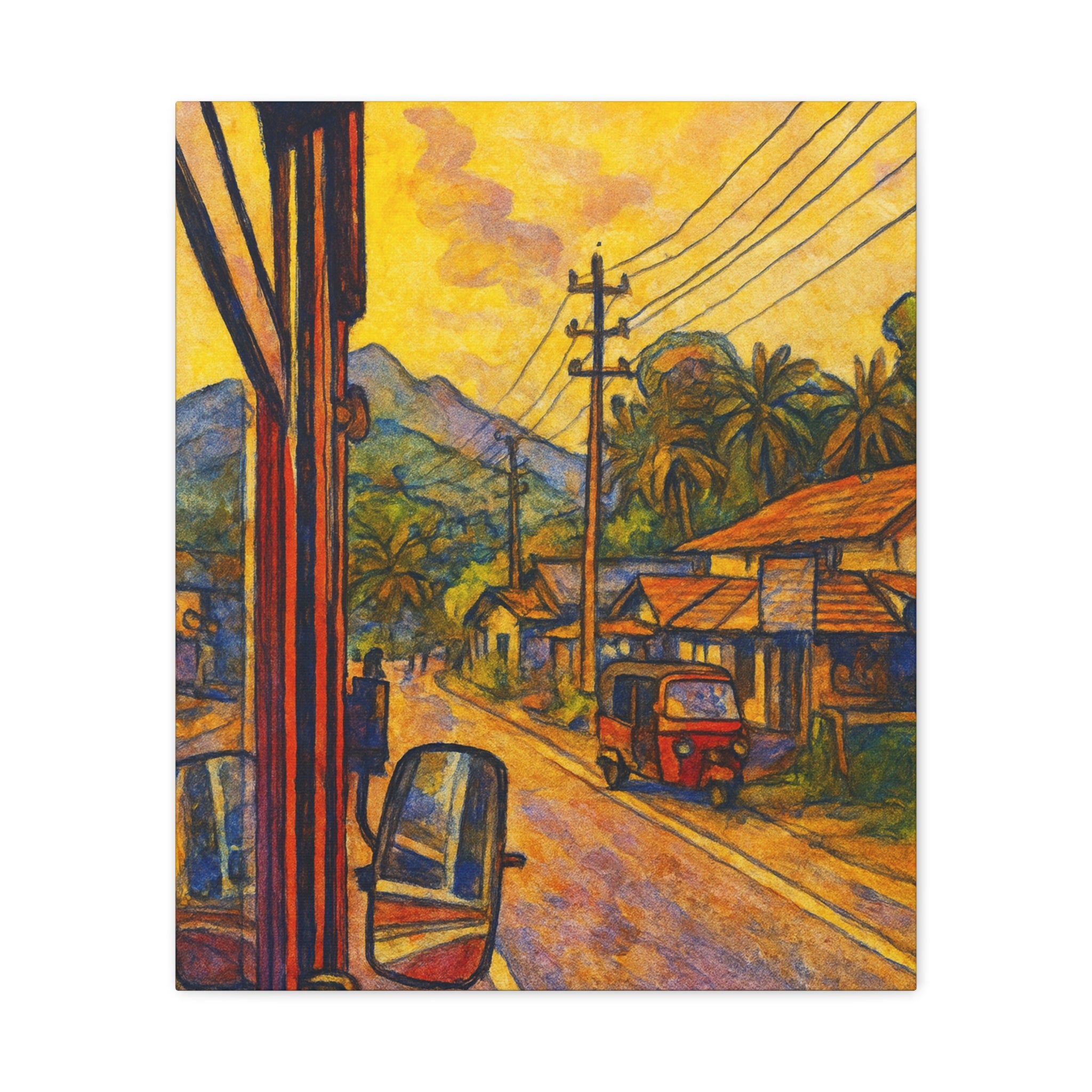 Sri Lanka Road Canvas Art