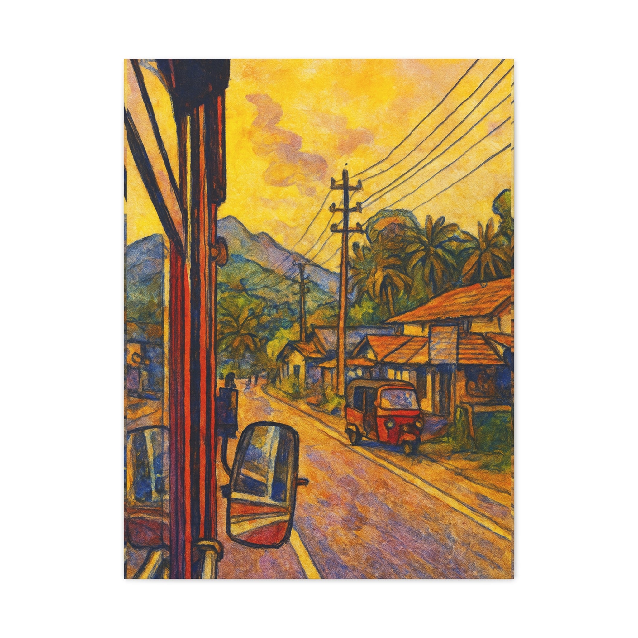 Sri Lanka Road Canvas Art