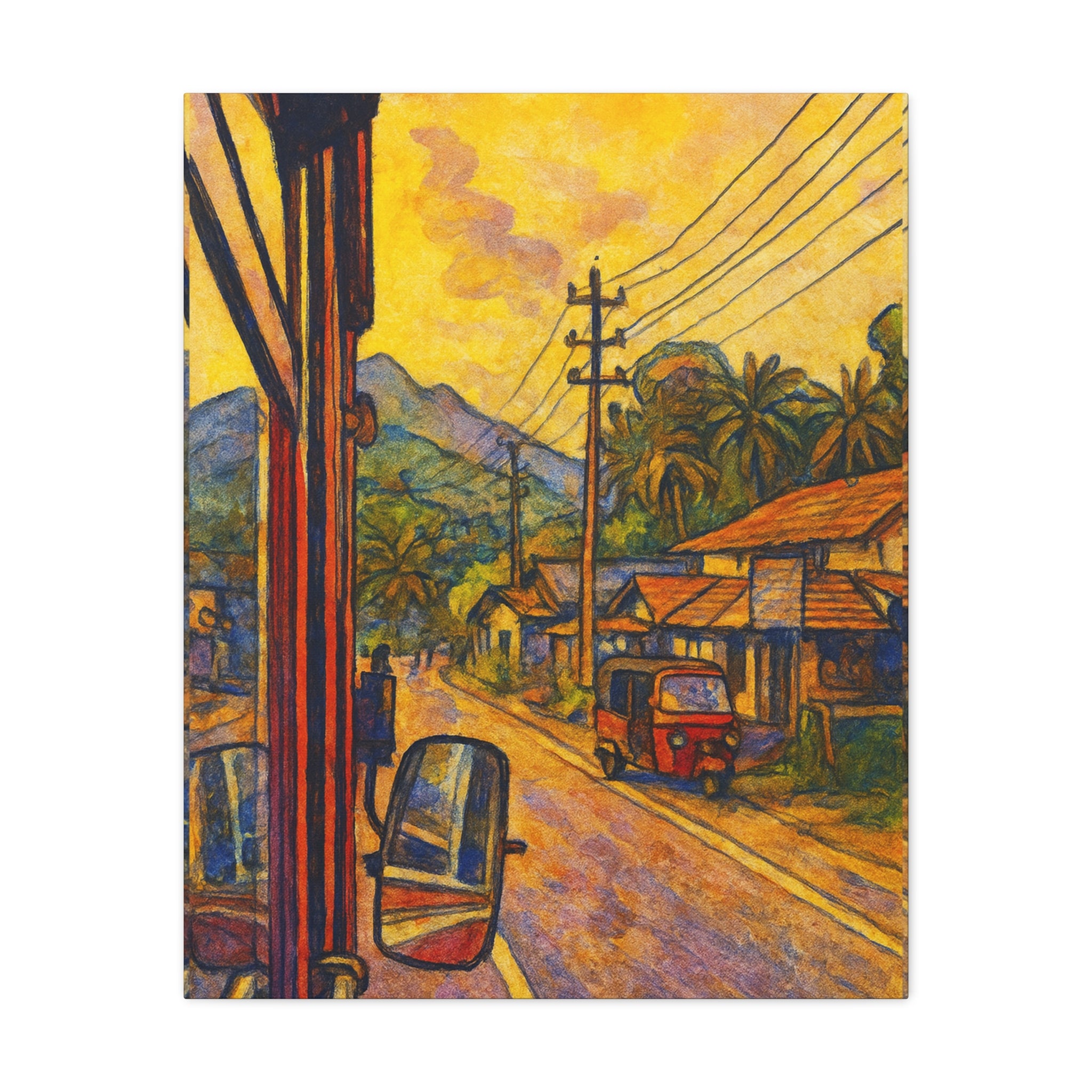 Sri Lanka Road Canvas Art