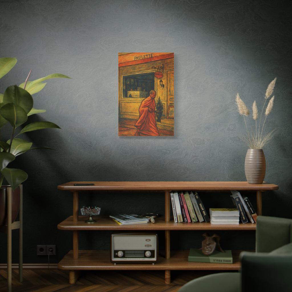 Monk in Bangkok Canvas Art