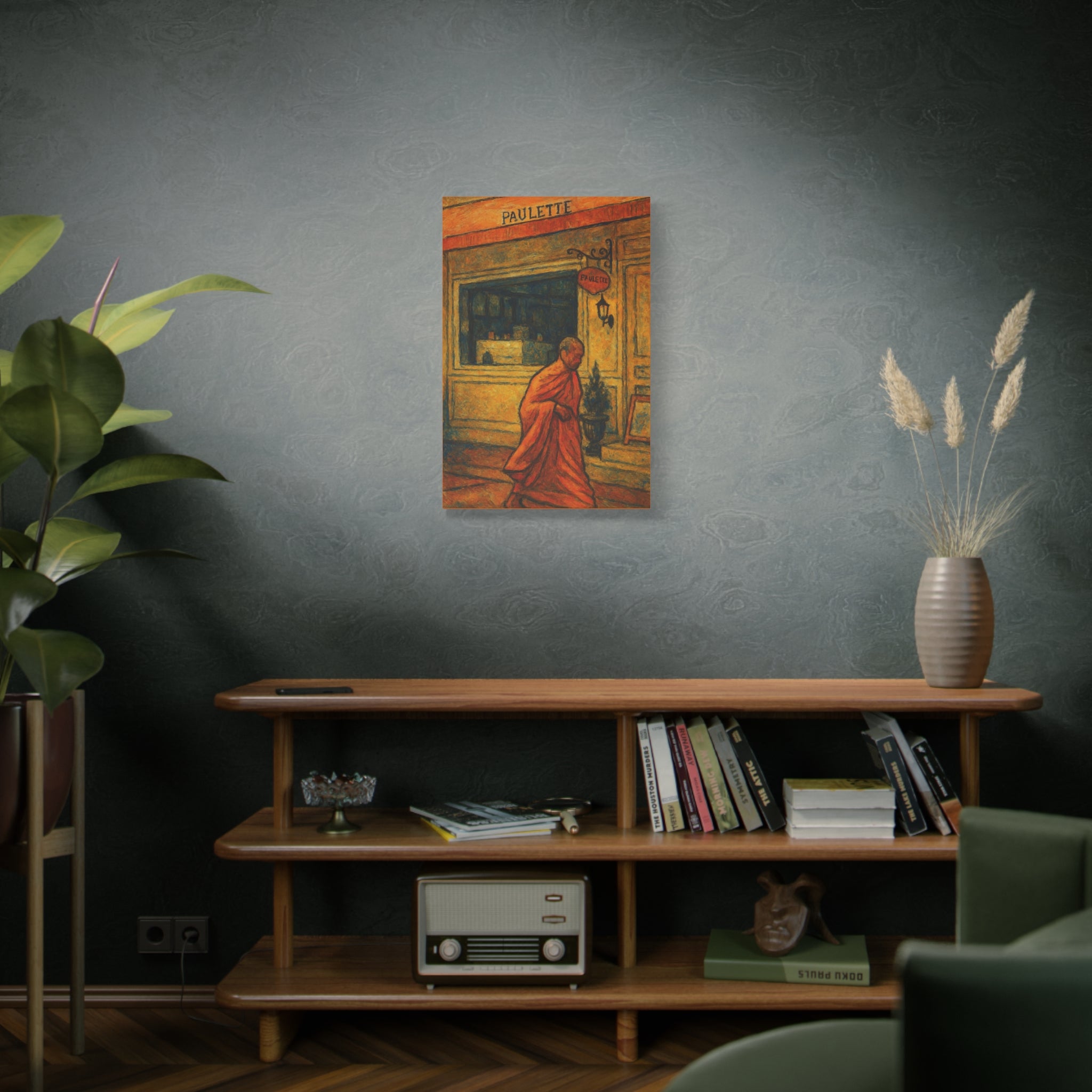 Monk in Bangkok Canvas Art
