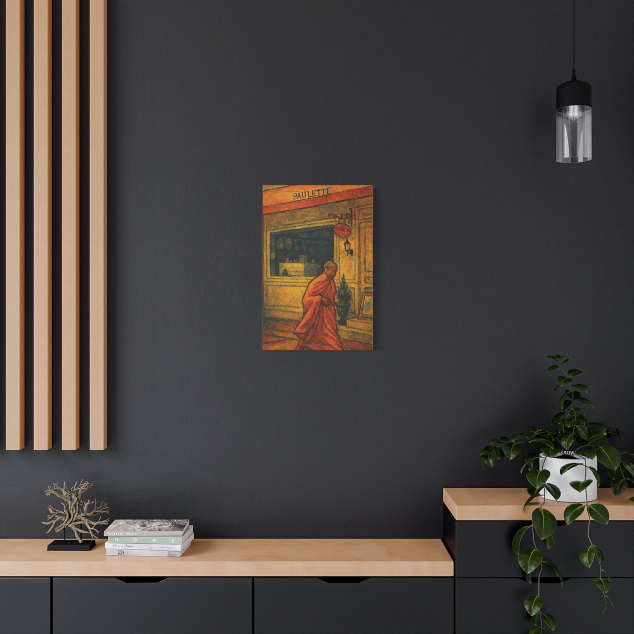 Monk in Bangkok Canvas Art