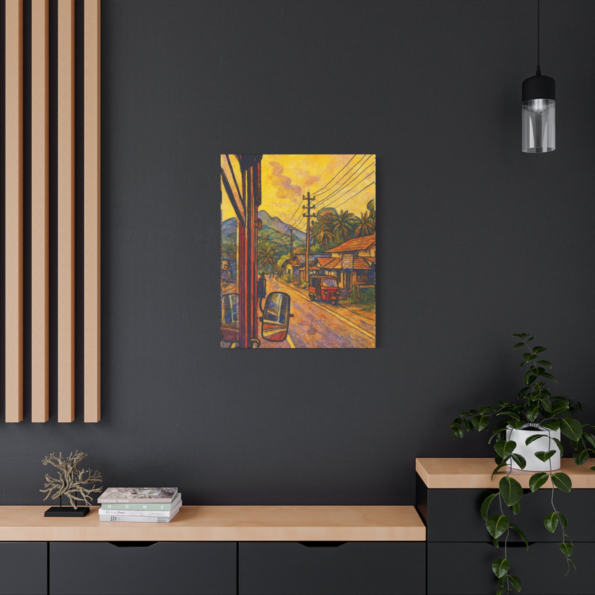 Sri Lanka Road Canvas Art